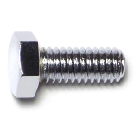 Midwest Fastener Grade 5, 5/16"-18 Hex Head Cap Screw, Chrome Plated Steel, 3/4 in L, 10 PK 74082